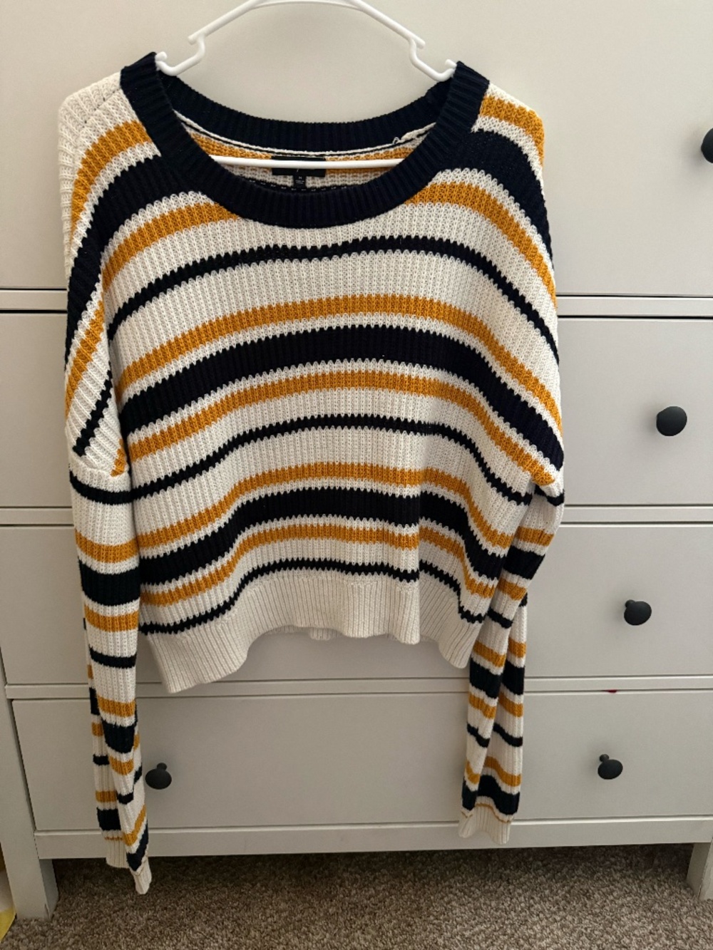Pacsun PS/LA Varsity Blue Cropped Sweater